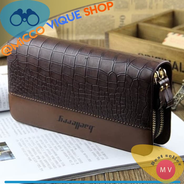 Handbag Beallerry Dompet Pria & wanita / Dompet Panjang Dompet Import Motif Kulit Buaya Hand