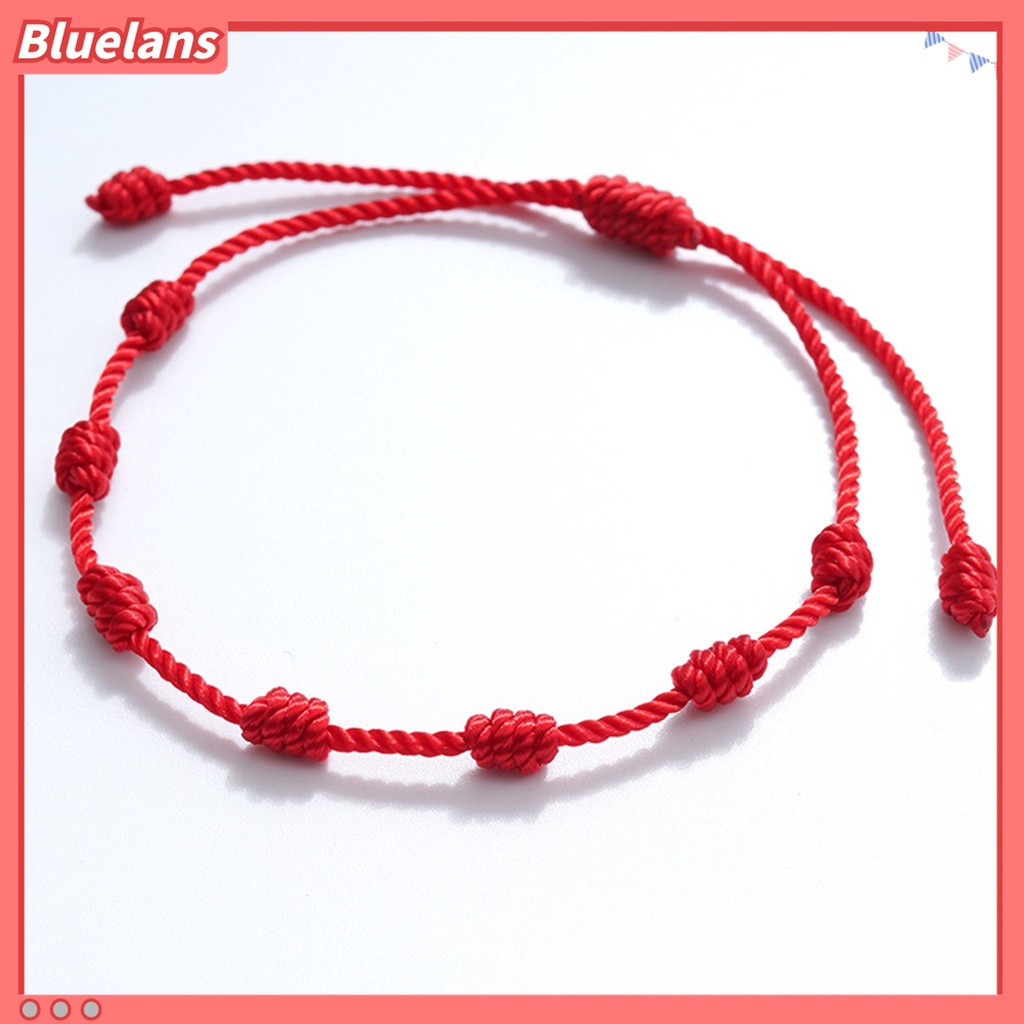 Gelang Tali Kepang 7 Simpul Kuat Dapat Disesuaikan Gaya Klasik Untuk Unisex