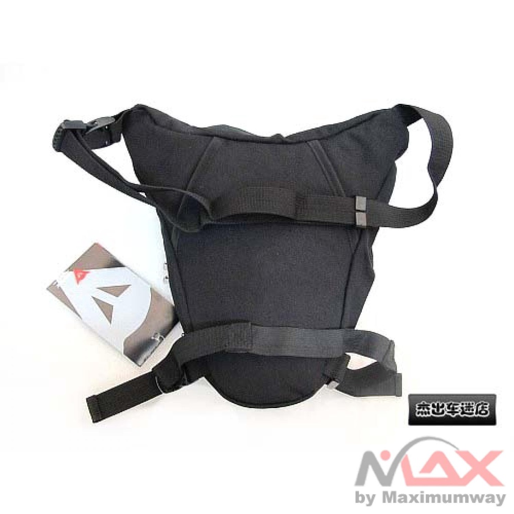 Tas Pinggang Motor / Tas Motor GAYA SUPER MACHO Drop Leg Fanny Pack - D-tail Warna Hitam Anti Air Riding a motorcycle bicycle leg transport oblique mountaineering camping package bag, multi-functional waterproof pockets