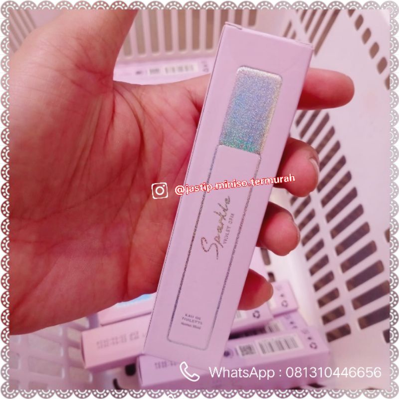 MINISO PARFUM GLITTER SPARKLE VIOLET GEM
