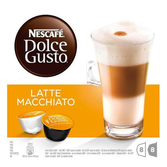

IKEAKU Kapsul Nescafe Dolce Gusto Rasa Latte Macchiato 1 box isi 16kps