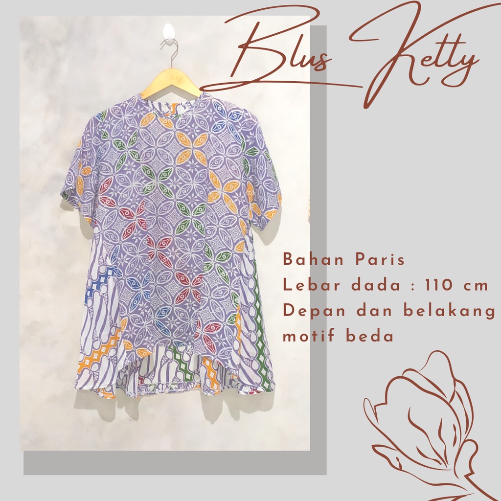 Blus batik paris cap