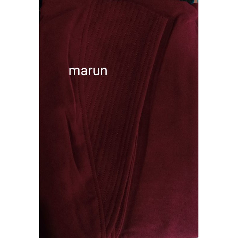 khimar malika mini ceruty bebydoll pad antem-marun
