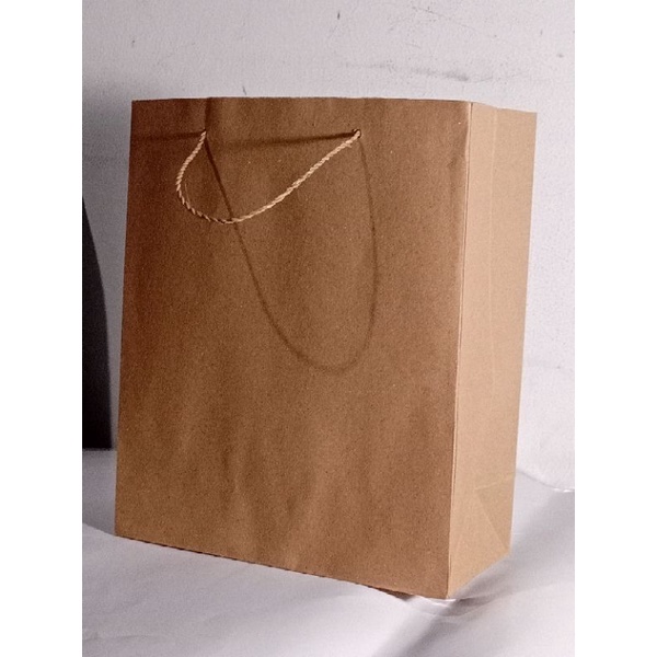 

paper bag besar polos 25cm x 10cm x35 cm jual per lusin