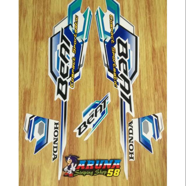 Striping Beat karbu 2008 warna putih