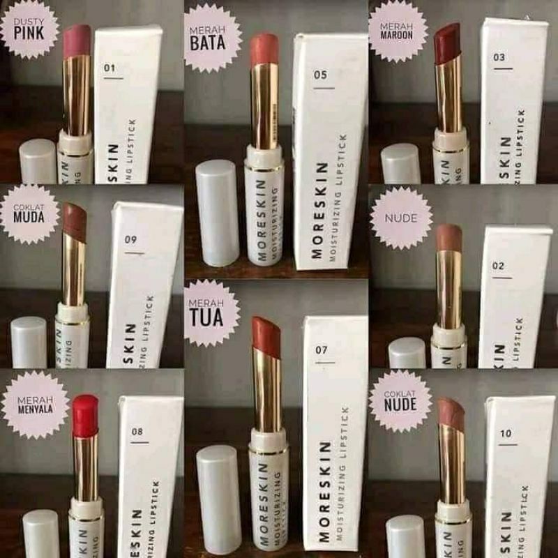 Moisturizing Lipstik/moreskin lipstik/lipstik nasa/lipstick moreskin/lipstik matte/anti air