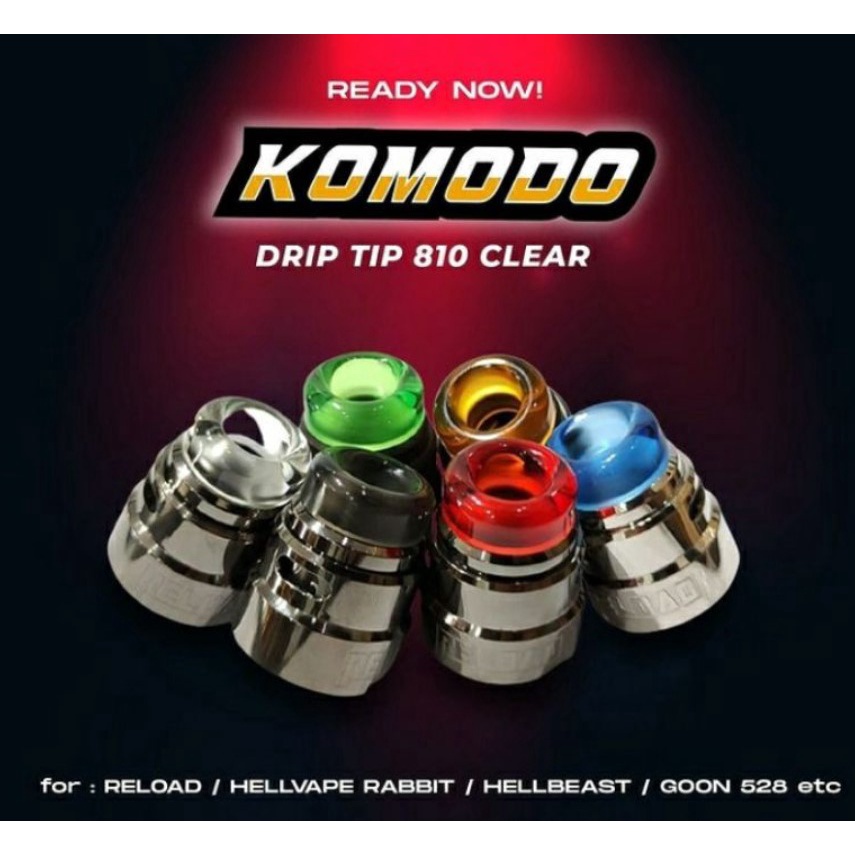 DRIPTIP 810 KOMODO V2 CLEAR AUTHENTIC