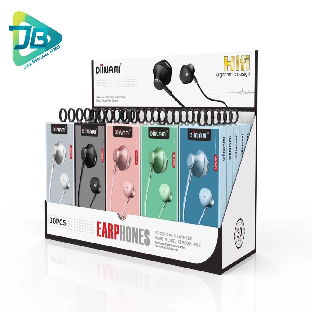 BM076 Headset earphone Hf macaron DIINAMI Z1 METAL super extra BASS for oppo Samsung vivo xiaomi JB4844