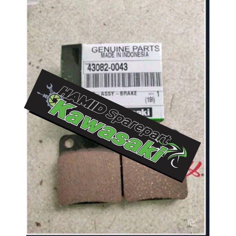 kampas rem belakang klx 150 original 100 persen ori