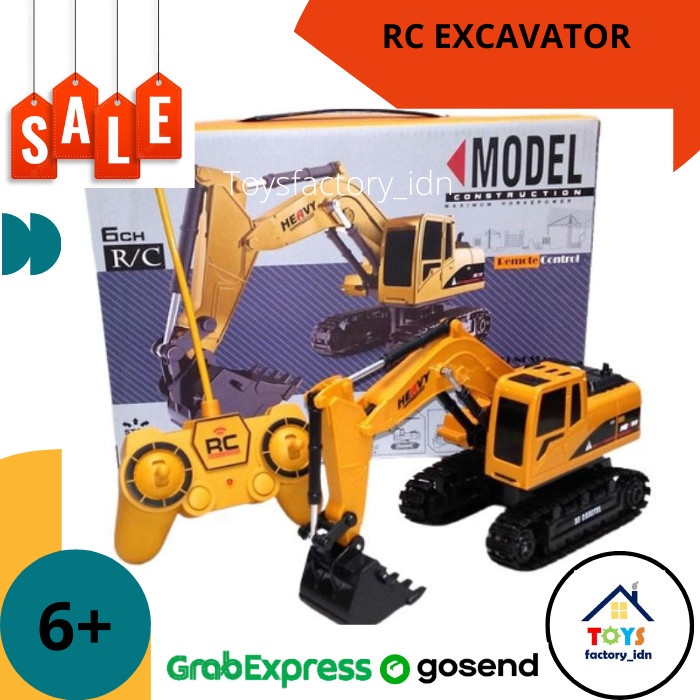 Mainan Remote Control Construction Alat Berat RC Excavator
