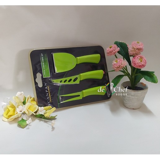 scanpan cheese knife set 3 spectrum pisau keju multifungsi 3
