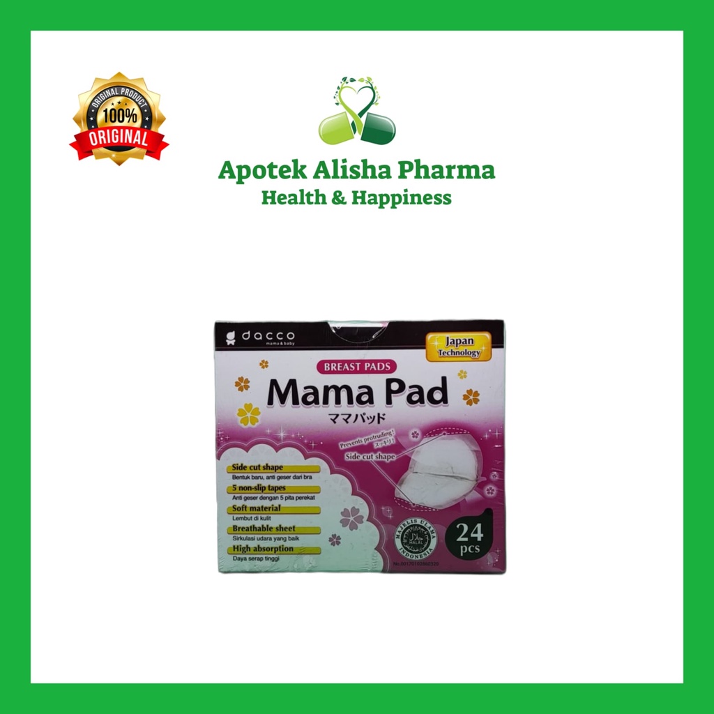 Dacco MamaPad Breast Pad - Mama Pads Penyerap Asi Berlebih / Softex Asi