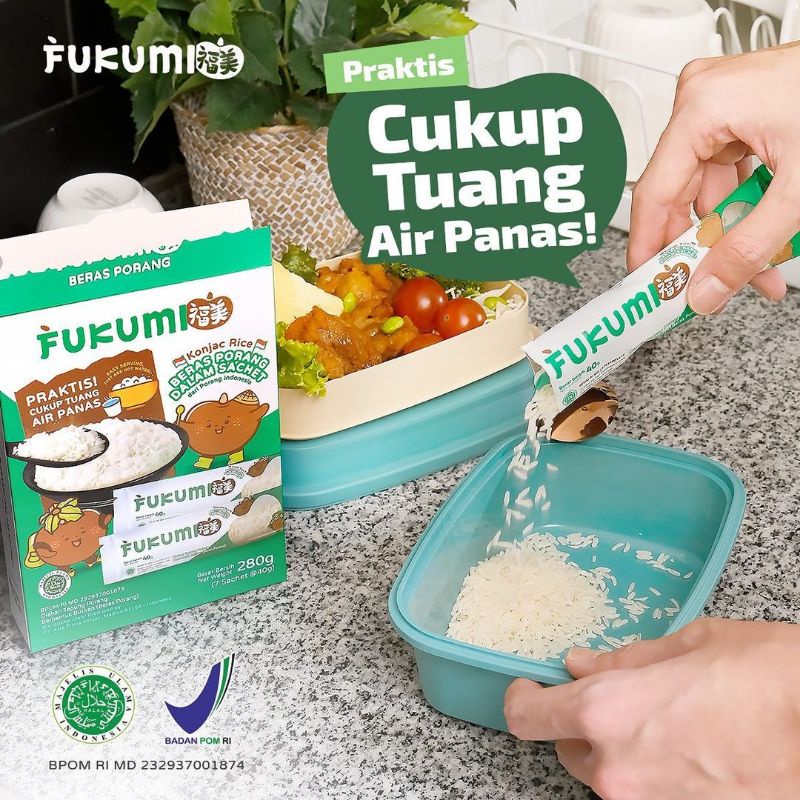 

Beras Fukumi - beras porang box sachet (7 sachet)