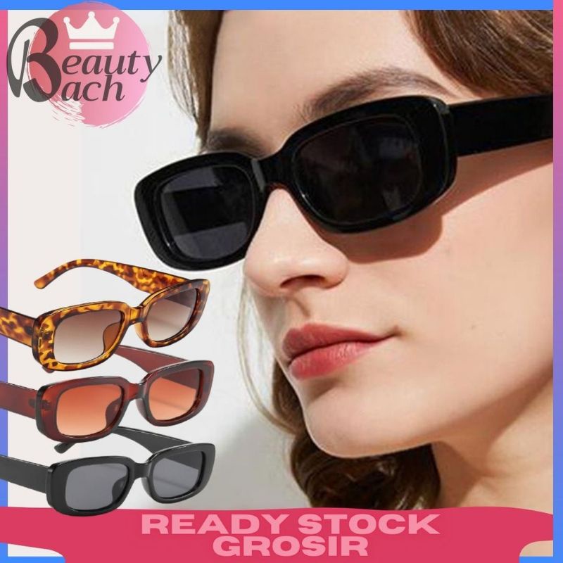 (Cod / Hitam Ready) Kacamata Hitam Cewek Fashion Wanita Jennie Blackpink Murah INS Kacamata Fashion Hitam Korea Retro Gaya Sunglasses Women