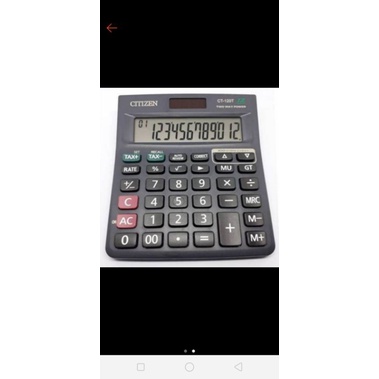 

TERBARU Kakulator Dagangan Ukuran Besar Citizen CT-12OT 12 Digit 112 STEP Pecet