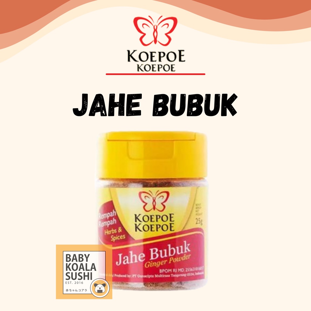 KOEPOE Jahe Bubuk 25 g Halal | Ginger Powder