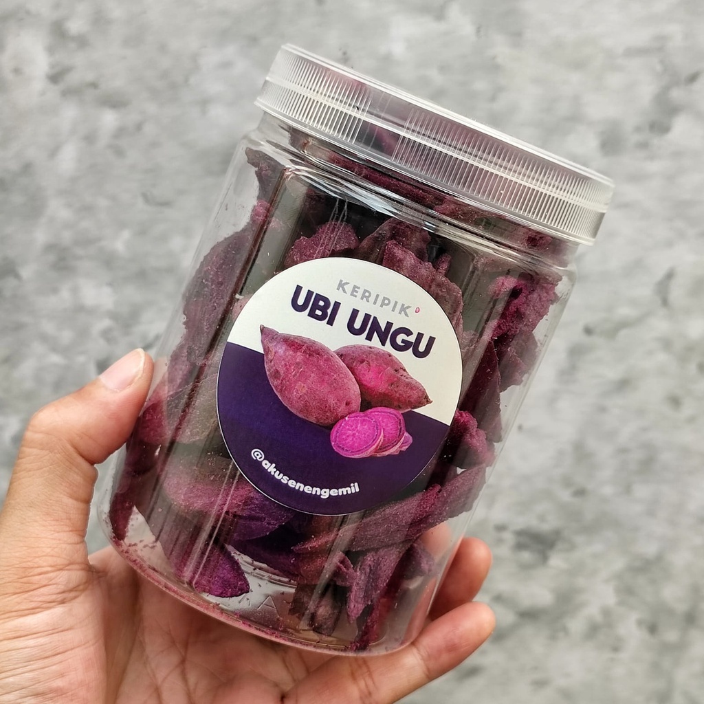 

KERIPIK UBI UNGU CRISPY 750ml | KERIPIK SAYUR BUAH PREMIUM