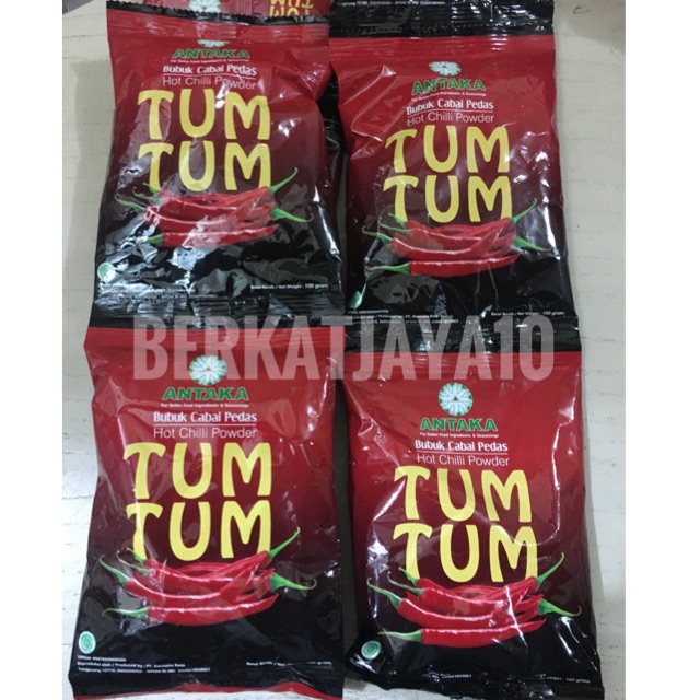 TUM TUM BUBUK CABAI Hot Chili Powder Bumbu Cabe Antaka 100gr