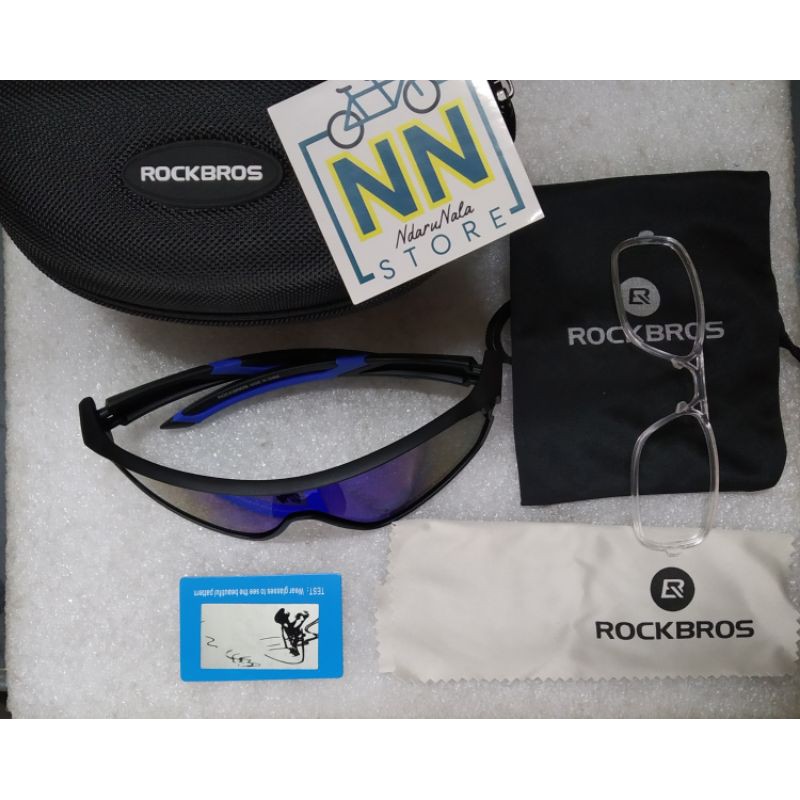 Kacamata Polarized Biru Rockbros Full Frame nn store untuk bersepeda