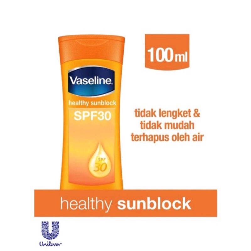 vaseline sunblock spf 30 - 100ml