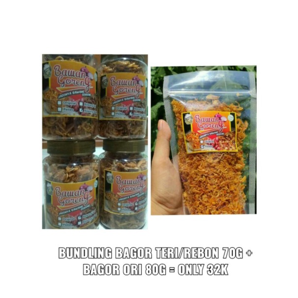 

BUNDLING BAGOR TERI/REBON Toples 70 g + ORIGINAL Ziplock 80 g