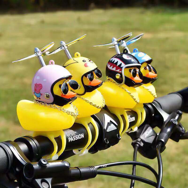 【COD READY】Lueaspy Bebek Kuning Dengan Blading Untuk Sepeda Dan Sepeda Motor Dengan Lampu Dan Bel