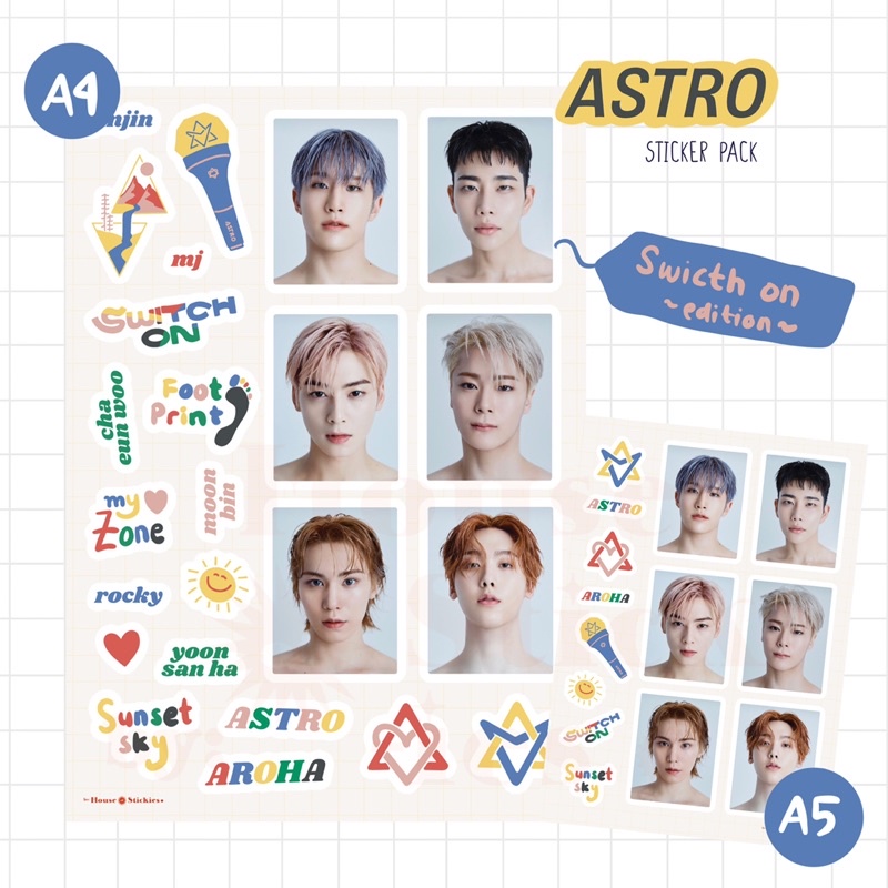 Stiker Kpop ASTRO Switch On Edition