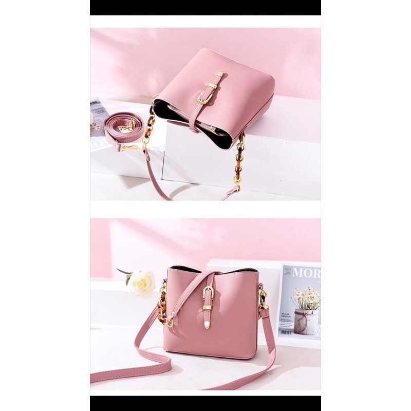 BELT BAGS tas selempang kulit wanita tas rantai tas polos wanita tas kulit wanita elegant simple