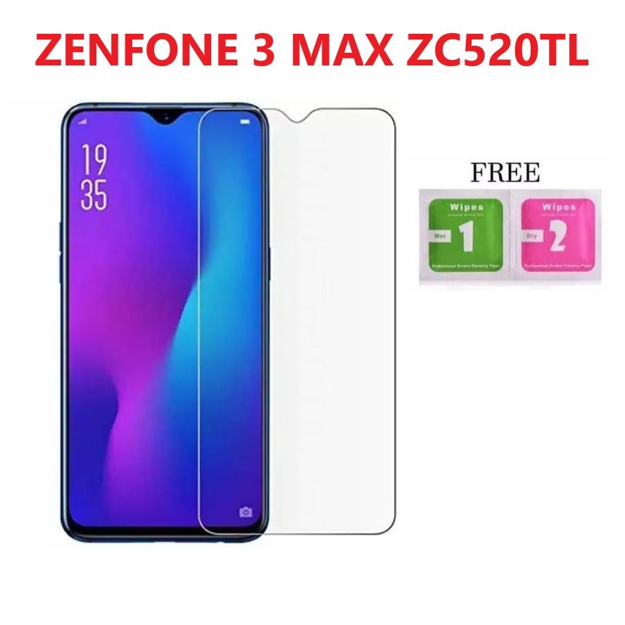 ANTI GORES BENING ASUS ZENFONE 3 MAX ZC520TL / X008DA ~ TEMPERED GLASS ~ SCREEN PROTECTOR