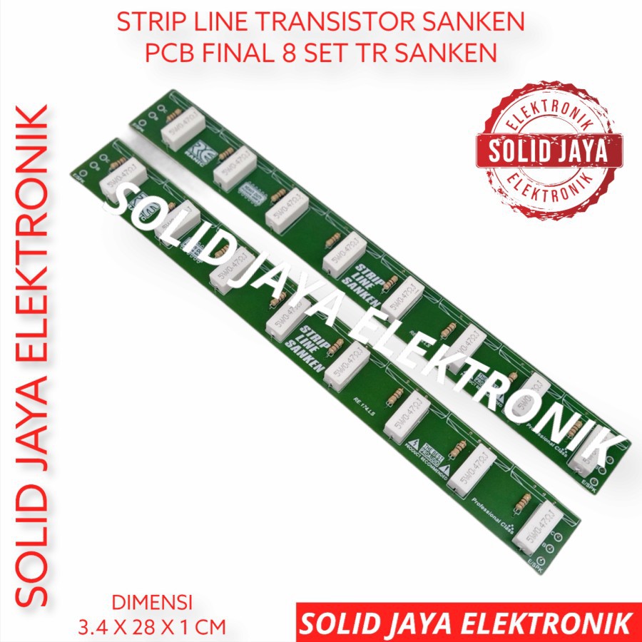 PCB TR FINAL STRIP LINE TRANSISTOR 8 SET SANKEN TOSHIBA MJL DRIVER TR 2 PCB RANIC 685