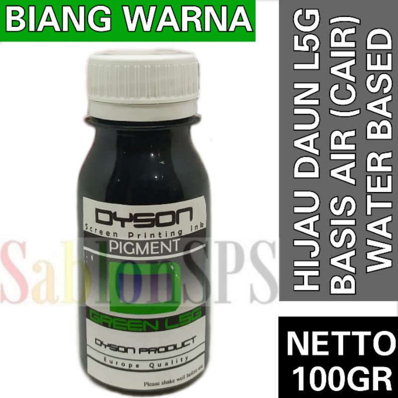 Biang Warna Sablon Hijau Daun Pigment Sablon Green L5G