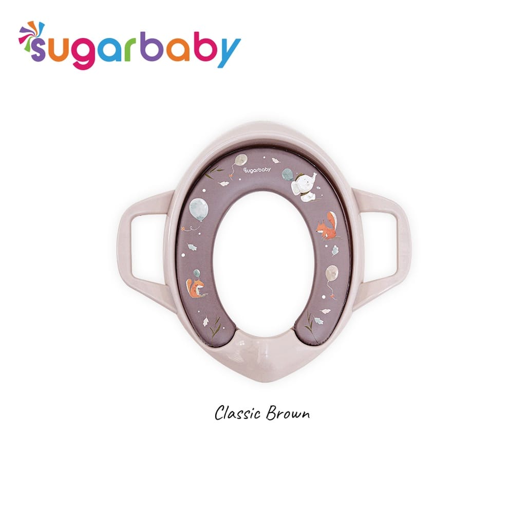 Sugarbaby Potty Seat POT-S  With Handles &amp; Splash Guard Classic&amp;Fun/ Dudukan Toilet Anak