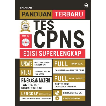 Buku Panduan Terbaru Tes CPNS Edisi Super Lengkap By  Salamah