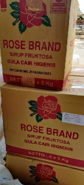 Gula Cair Rose Brand Simple Syrup Fructose 5kg Derigen GRAB