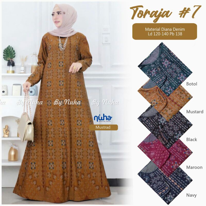 Baju Gamis Ibu Ibu Jumbo Wanita Dress Muslimah  Syar'i Terbaru Pesta Lebaran 2022 Kondangan Jumbo Or