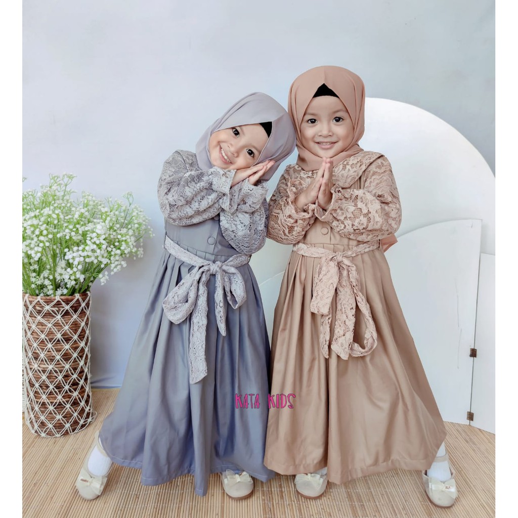 Gamis Anak/ Gaun Anak Mecca Original By Kata Kids