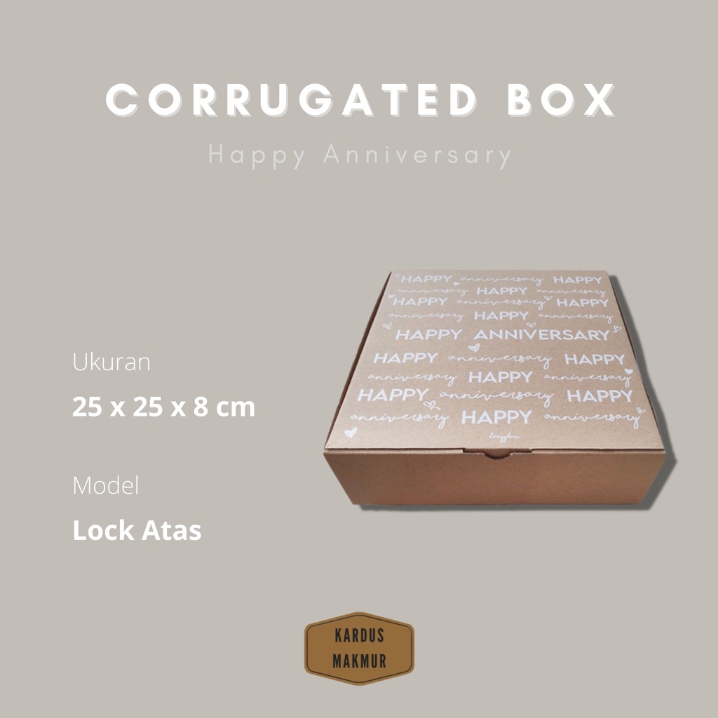 

Kotak kado anniversary atau ulangtahun perkawinan, juga untuk pacar