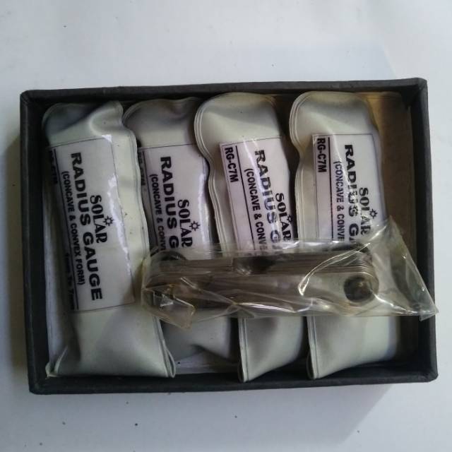 SOLAR Radius Gauge Concave & Convex Form - Mal Radius Gauge RG-C7M Pengukur Radius 1 - 7 mm