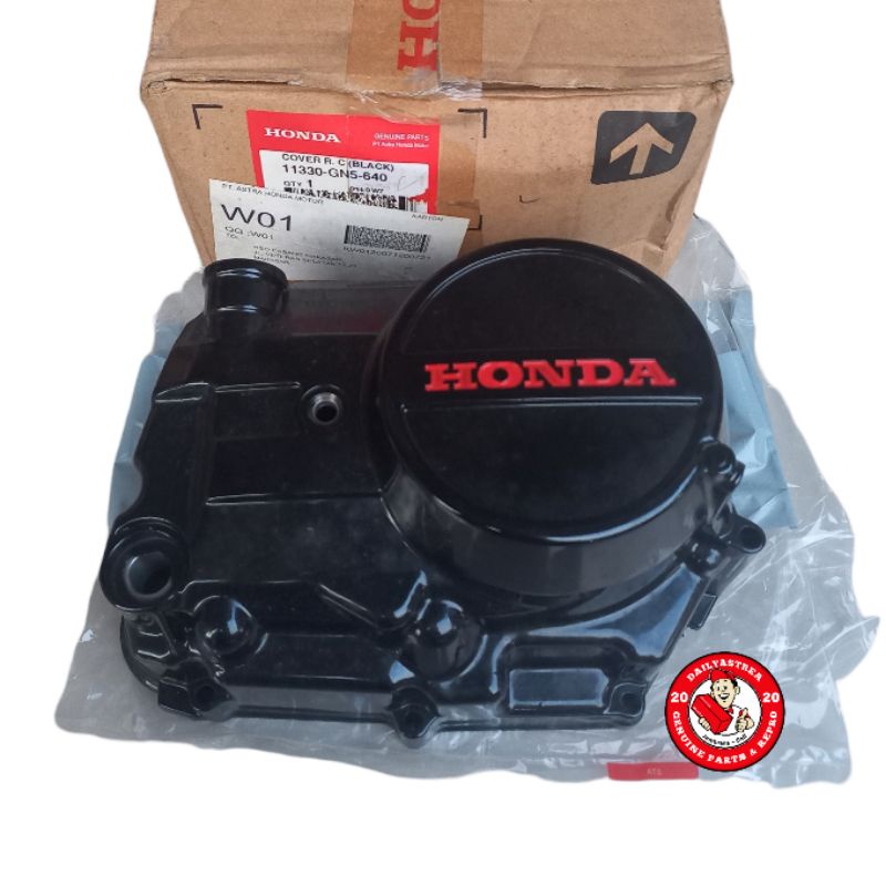 TUTUP COVER KLOS BAK BLOK MESIN KANAN HITAM HONDA ASTREA GRAND BULUS ORIGINAL ORI 11330-GN5-640