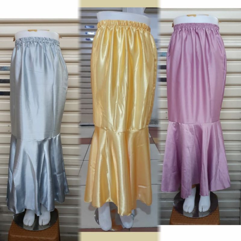 rok duyung satin/rok kebaya satin/rok modern