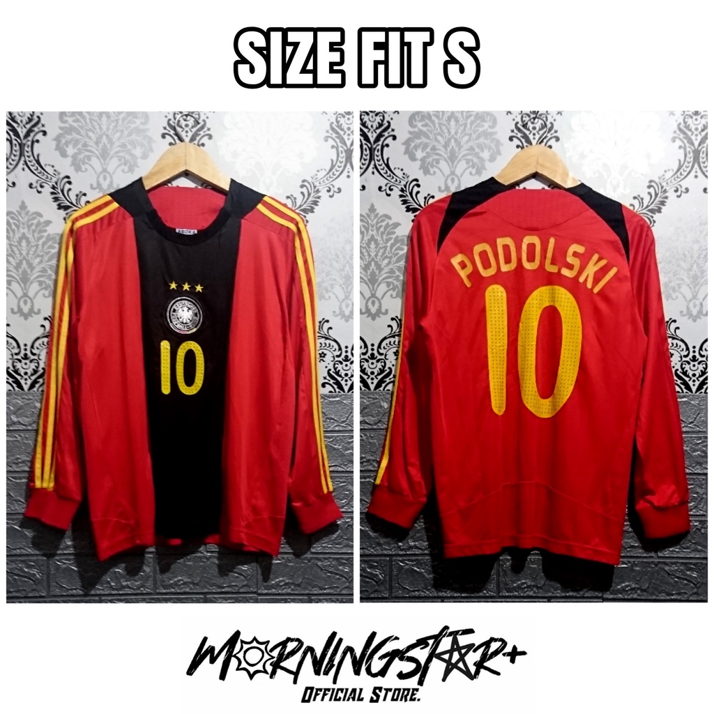 Jersey Jerman Away 2008 / 2009 Retro Germany Podolski