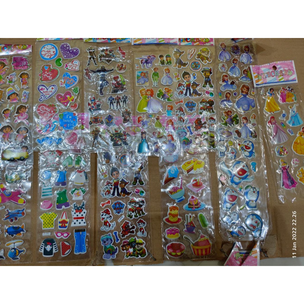 Mainan Stiker Anak / Stiker Murah Random / Mainan Tempelan Anak