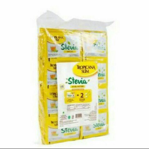 

Tropicana Slim Stevia Isi 100 pcs