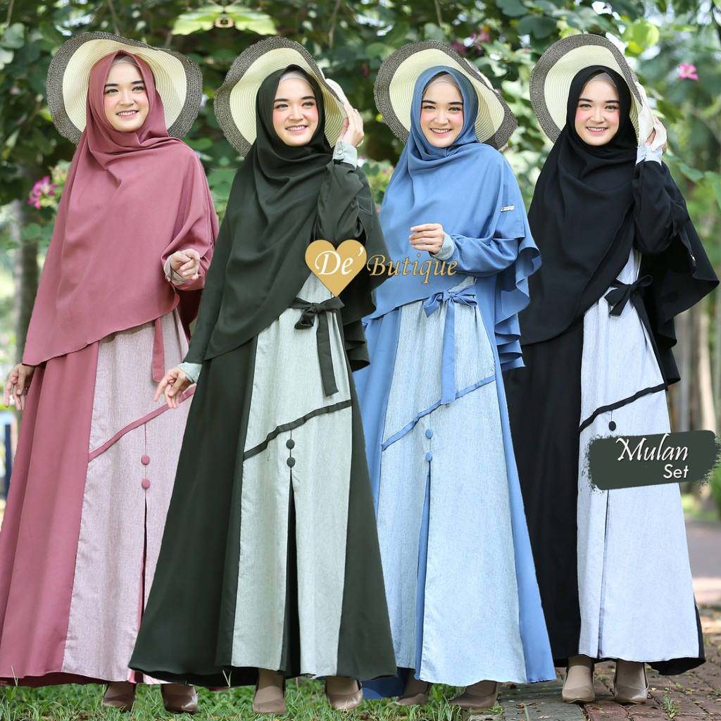 Gamis Set Mulan & Luna original by De Butique