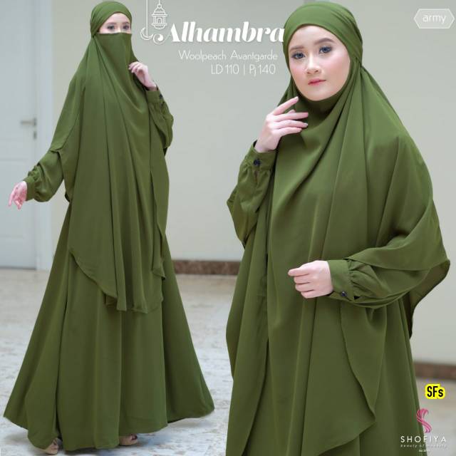 Alhambra gamis muslim murah by shofiya
