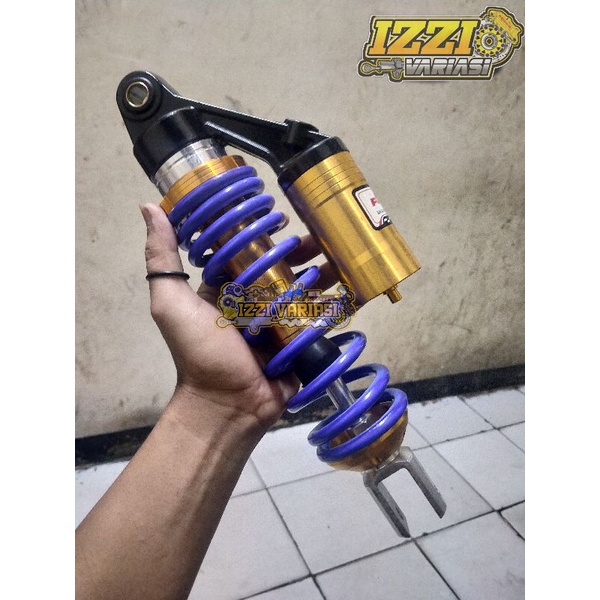 Shockbreaker Belakang Tabung Mio 310mm Biru Shock belakang tabung