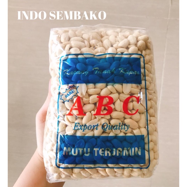 Kacang Kupas KBS 1kg / Kacang Tanah Kupas Tuban KBS 1kg / Kacang Kupas Goreng