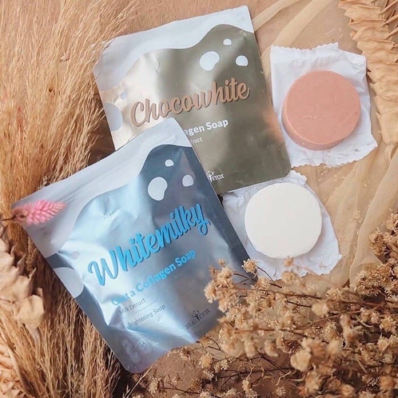 gluta collagen soap (chocowhite & whitemilky)