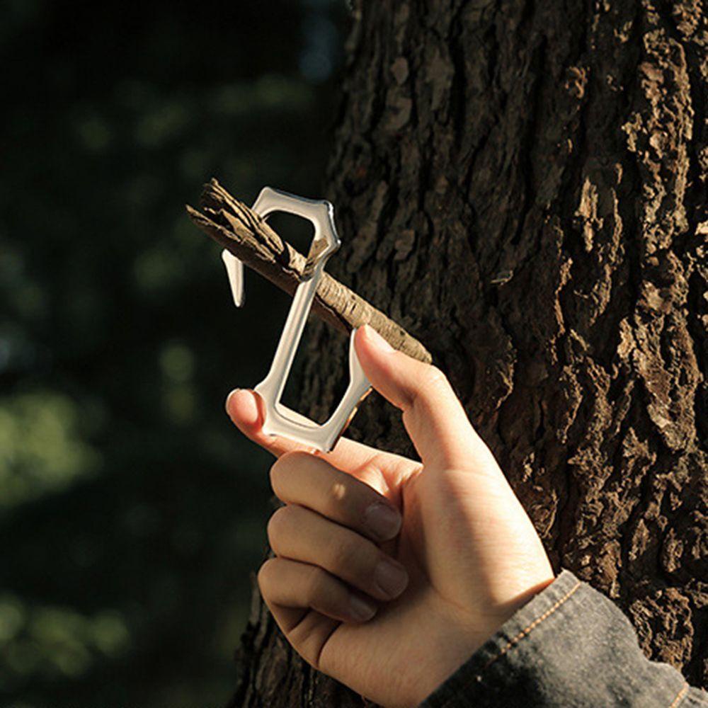 Lanfy Gantungan Hook Portable Hiking Camping Lamp Hooks Rak Penyimpanan Stainless Steel Outdoor Camping Lamp Holder