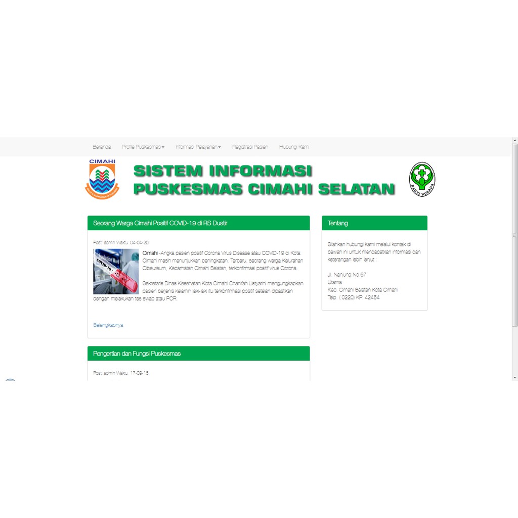 Program Sistem Informasi Puskesmas Berbasis Web